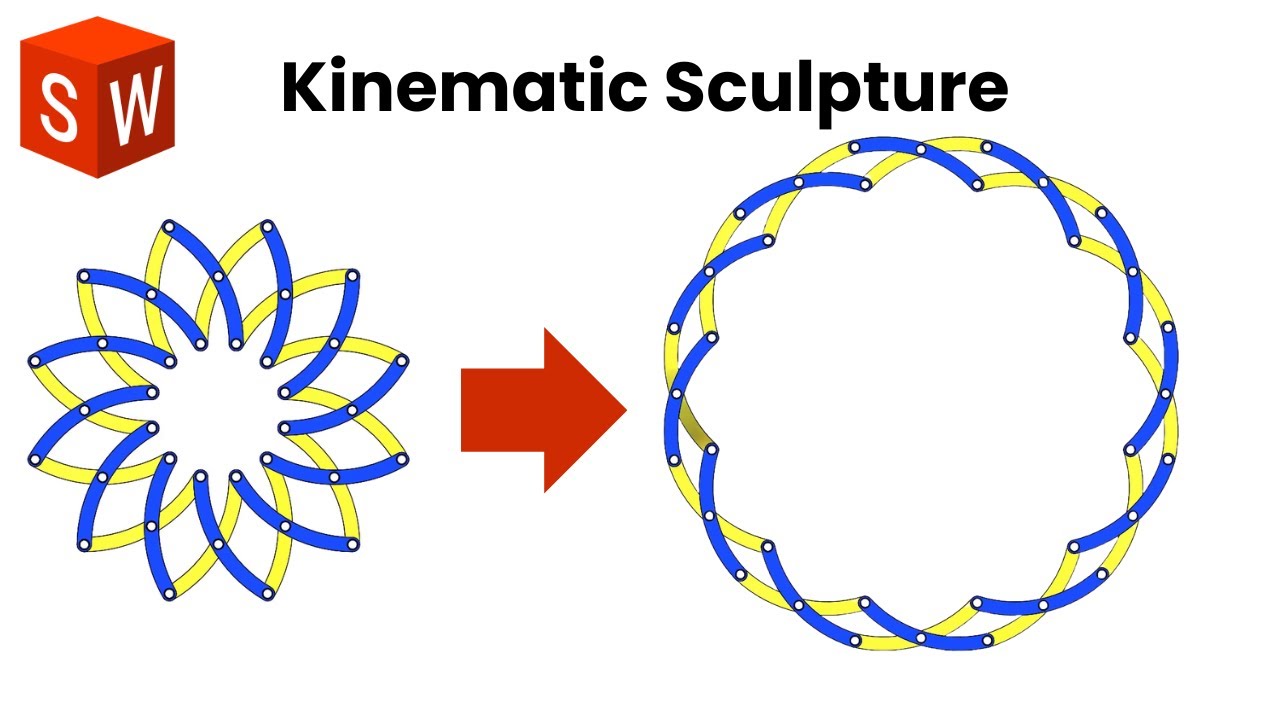 Kinematic scultpure in Solidworks