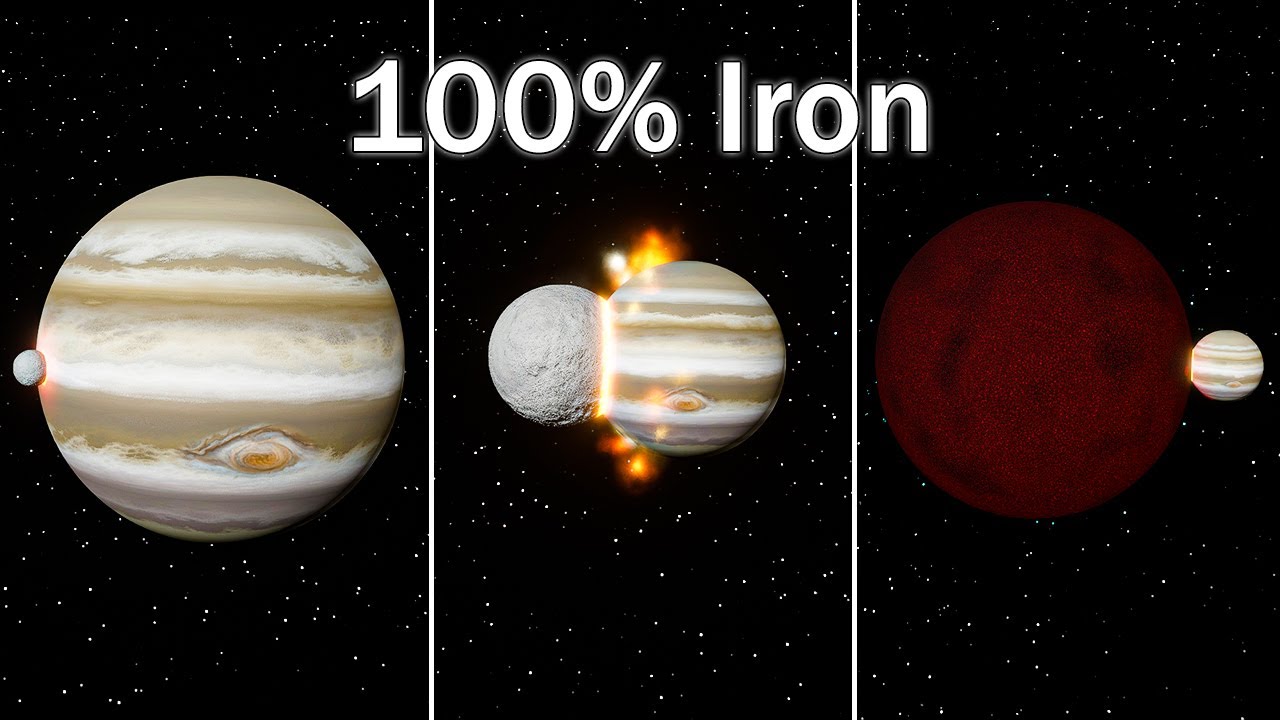 What if you collide 1 nonillion kg of iron with Jupiter? | Universe Sandbox