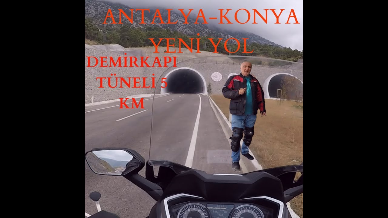 Honda Forza 250 ile Antalya-Konya | Yeni yol, 5 km lik demirkapı tüneli | motovlog