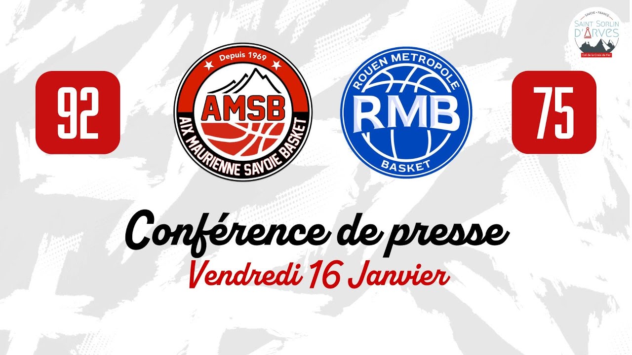 CONFÉRENCE DE PRESSE - AMSB vs ROUEN