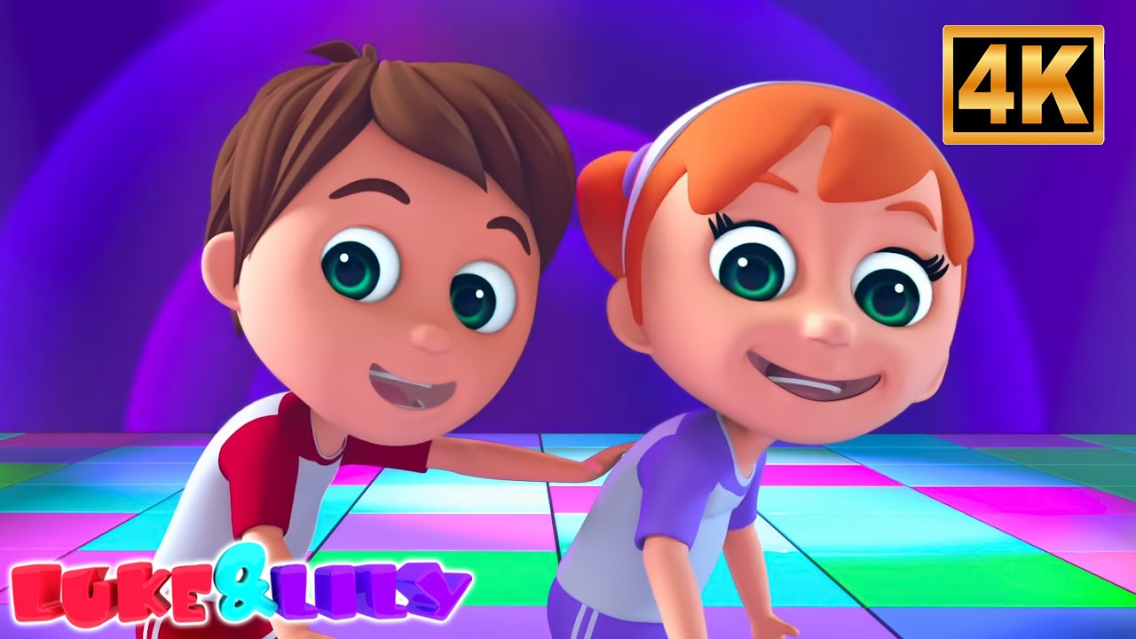 Kaboochi Dança Canção Infantil e Desenho Animado Por Luke and Lily Português