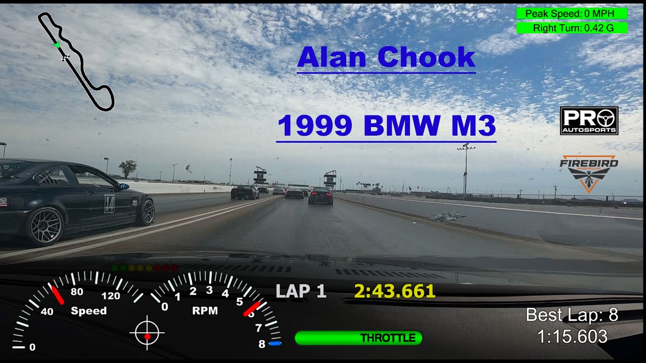 Firebird Main Track with ProAutoSports on 3-23-24 - Quali Race in a BMW e36 M3