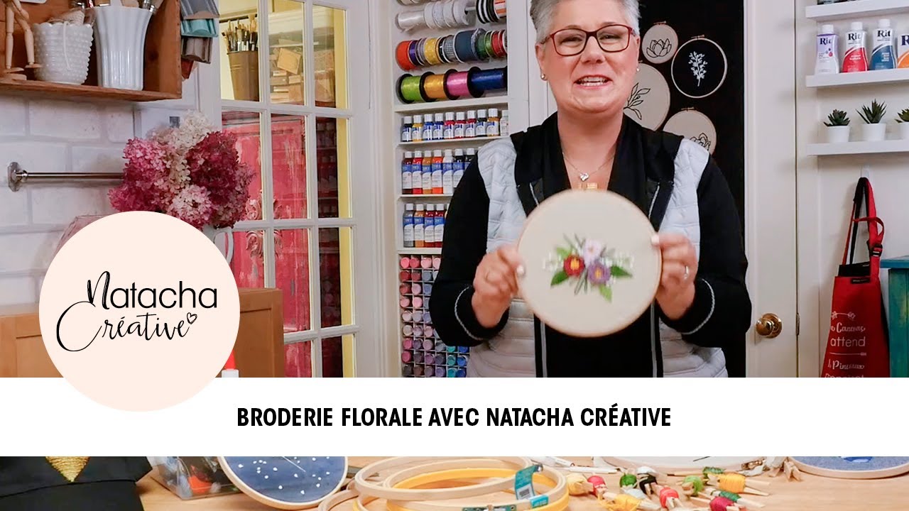 Broderie Florale avec Natacha Créative