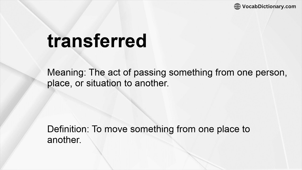 transferred Meaning