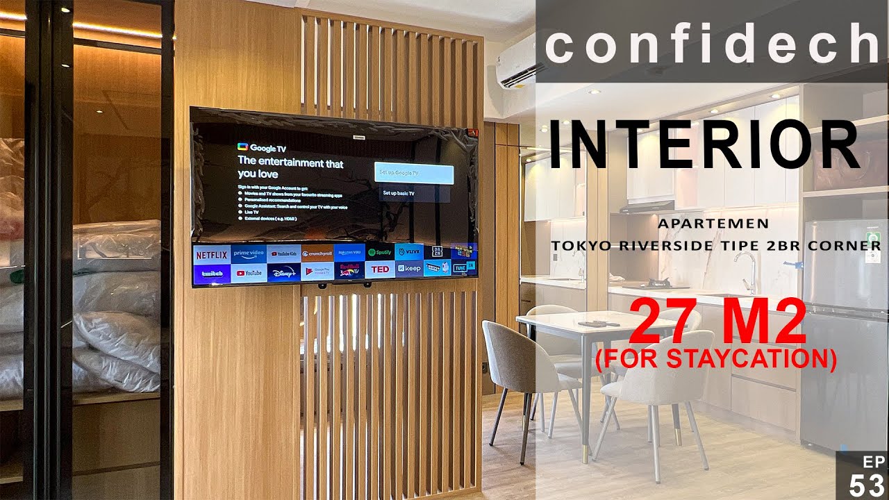 Renovasi Interior untuk Staycation di Apartemen Tokyo Riverside - Modern Japandi