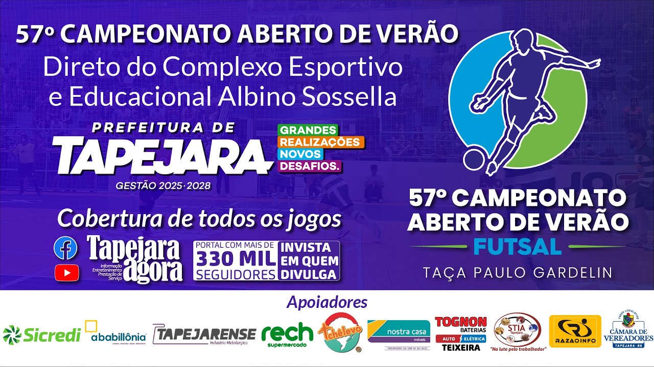 -  5ª Rodada do 57º Campeonato Aberto de Verão - Taça Paulo Gardelin ⚽️- Dia: 10/02/2026 📅