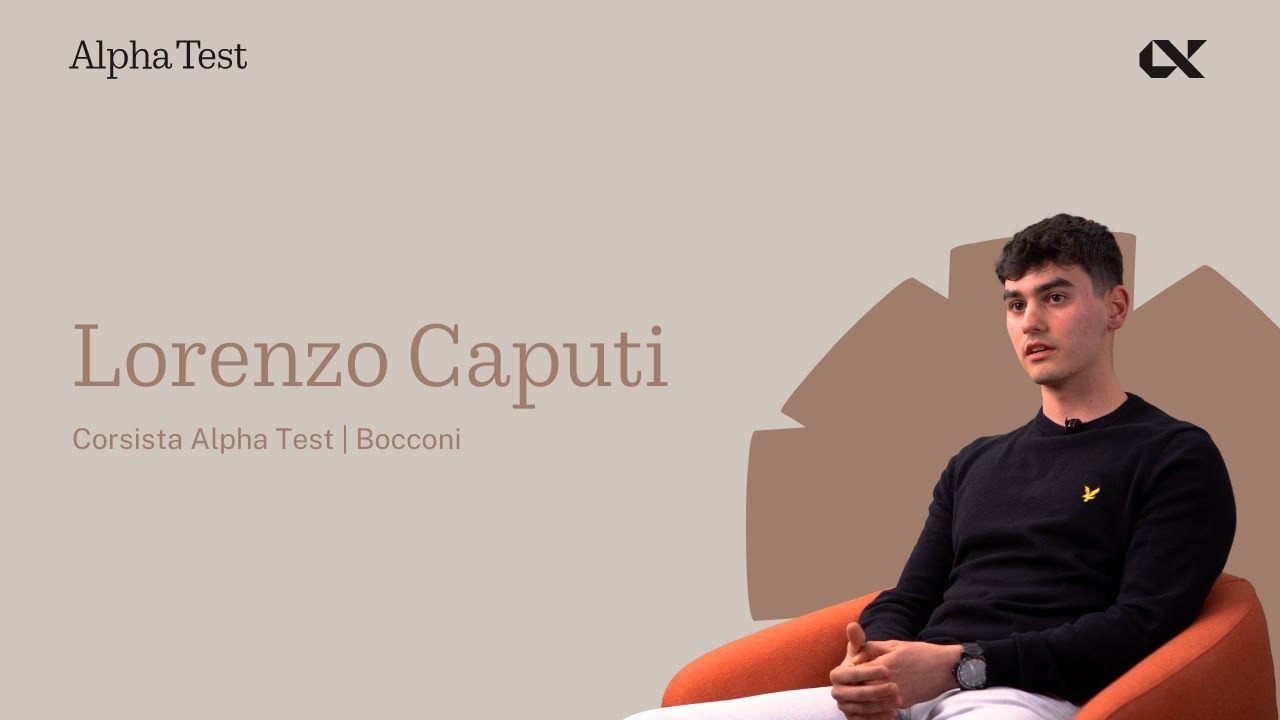 Corsisti Alpha Test: la storia di Lorenzo, studente all'università Bocconi