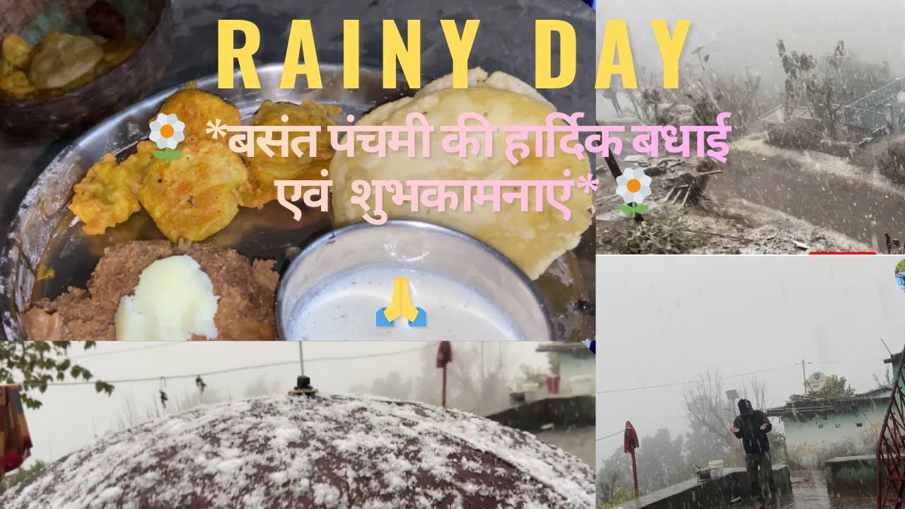 Basant Panchami Me snowfall Uttarakhand 