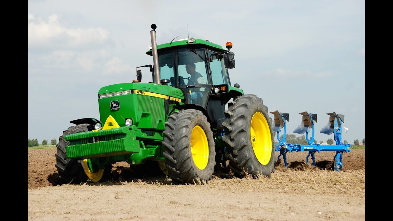 Good Ol' John Deere 4755 | Ploughing | Lemken Juwel 8| Pure Sound | D. Goense