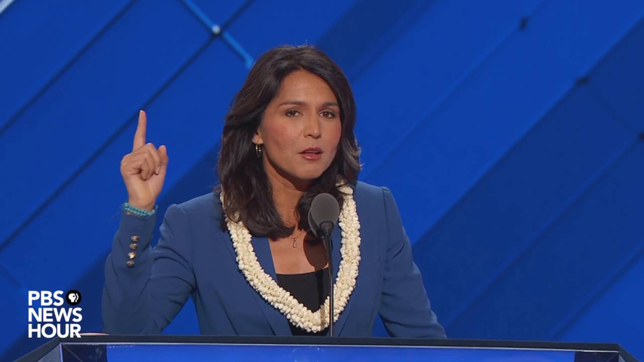 Rep. Tulsi Gabbard nominates Bernie Sanders at DNC 2016