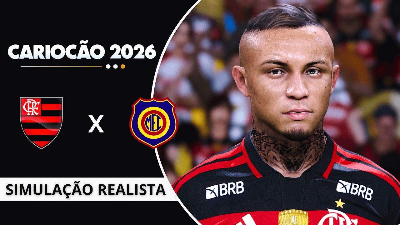 Flamengo vs Madureira | CARIOCÃO 2026 - Semifinal | PES 2026 GOGOZPATCH.