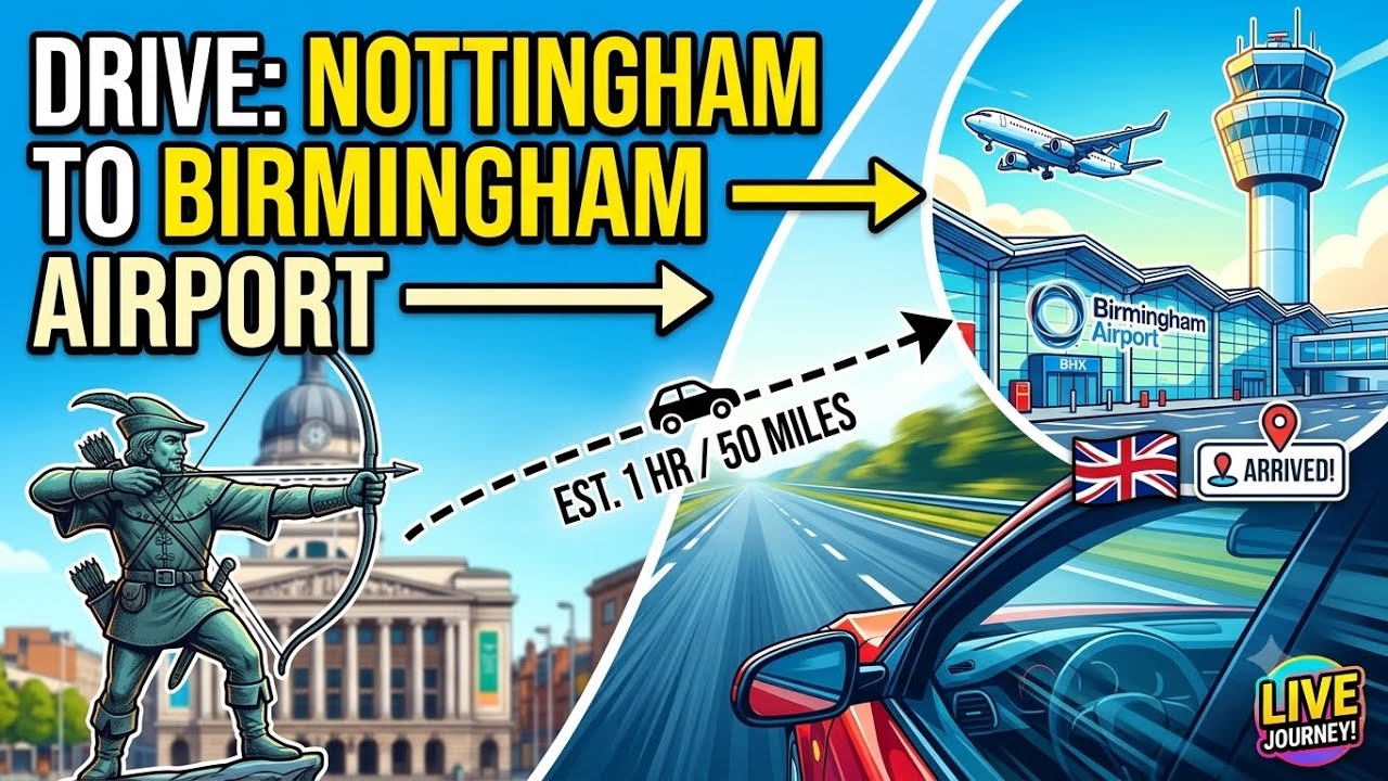 Nottingham to Birmingham Airport: Amrit is going to Nepal! 🇳🇵✈️