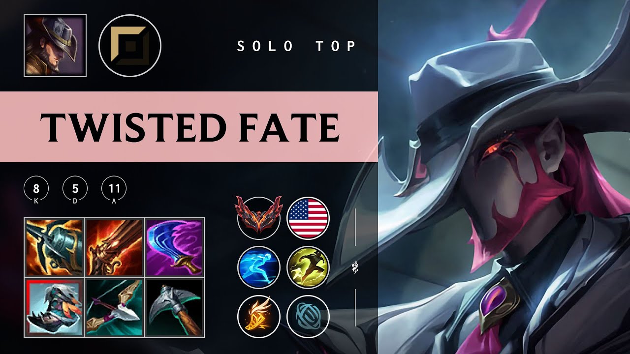 Twisted Fate Top vs Urgot - NA Grandmaster Patch 25.24