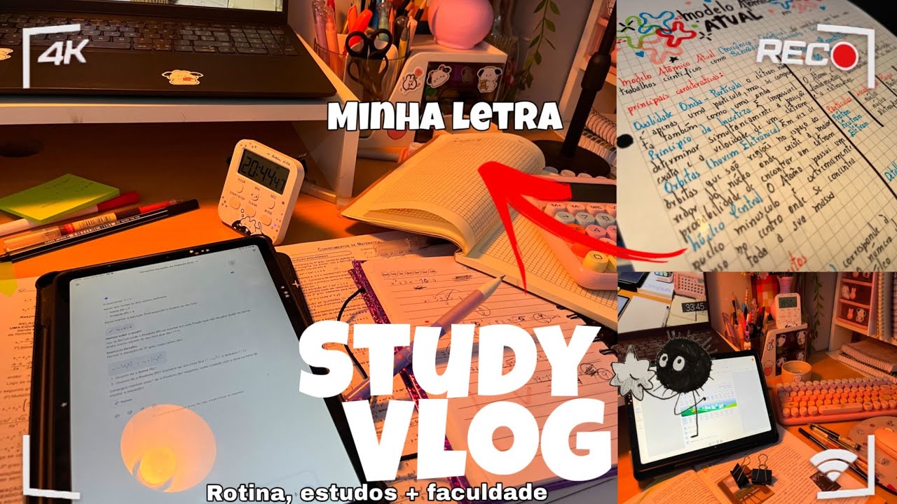 Study Vlog ✨🌱 (Minha letra+Rotina +estudos+faculdade) #study #estudosenem 
