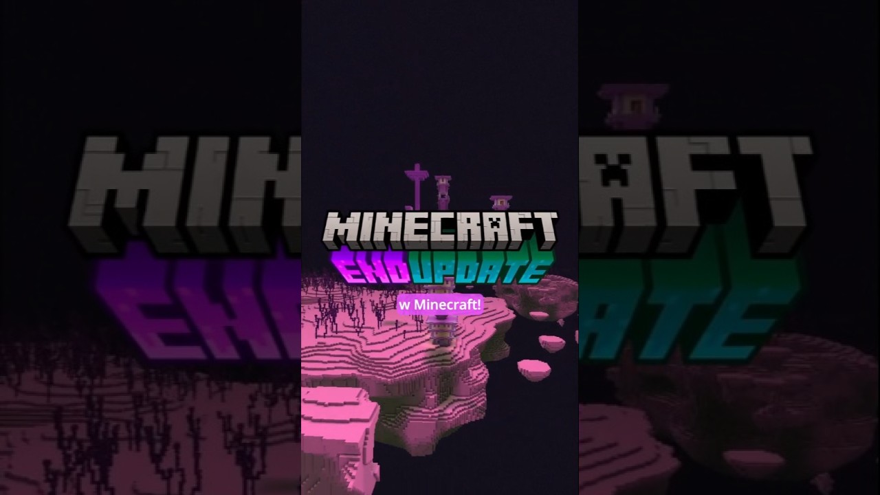 Minecraft END UPDATE?! Nowe światła w Endzie! #minecraft #minecraftupdate #shorts