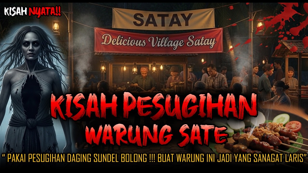 NGERI I!! KISAH PESUGIHAN WARUNG SATE AYAM ,TERNYATA PAKAI DAGING SUNDEL BOLONG SATENYA