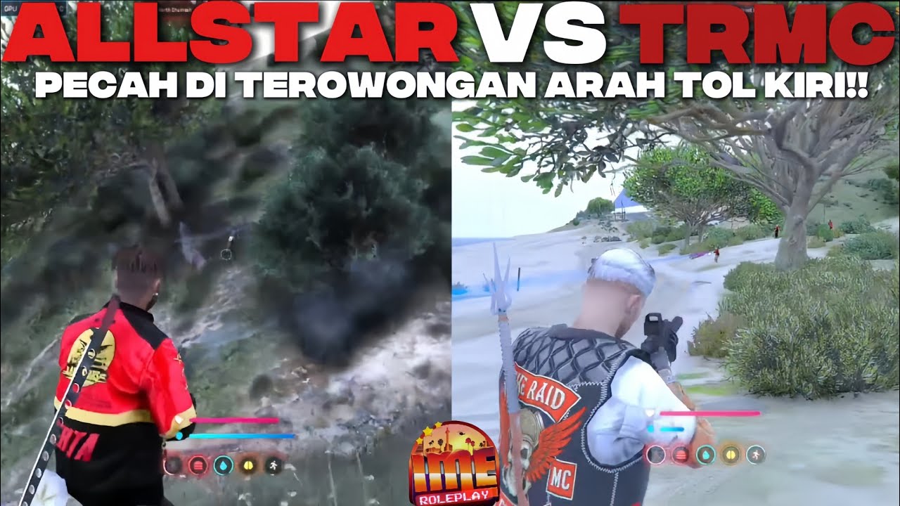 ALLSTAR VS TRMC - PECAH DI TEROWONGAN ARAH TOL KIRI!! | #allstar #trmc #imeroleplay #imerp #gtarp