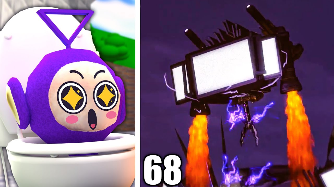 TITAN TVMAN NEW POWER! | Tinky Winky Reacts: Skibidi Toilet New Seasons (68-1)