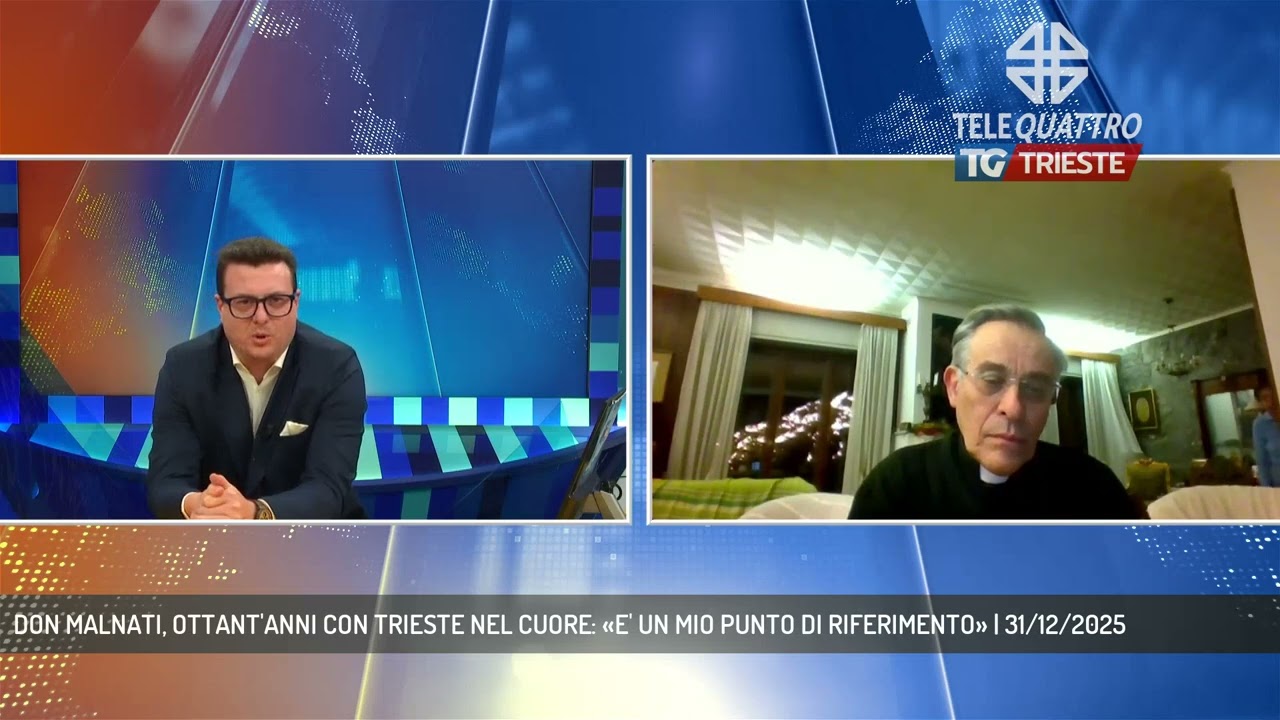 DON MALNATI, OTTANT'ANNI CON TRIESTE NEL CUORE: «E' UN MIO PUNTO DI RIFERIMENTO» | 31/12/2025