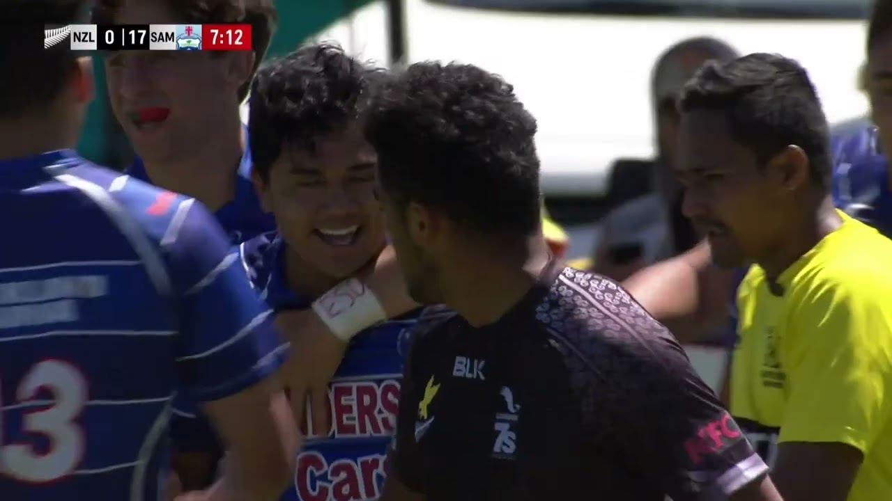 SAMOA U18 send the NZ School Boys 7's side packing! | GY7s 2016 | FULL MATCH REPLAY