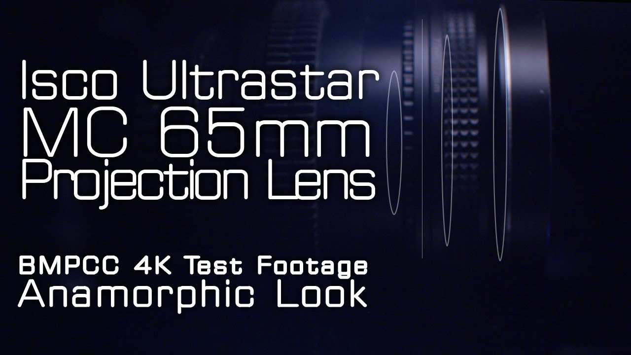 Isco Ultrastar MC 65mm Projection Lens Adapted to EOS With Anamorphic Cutout & Tieffen ND Filter