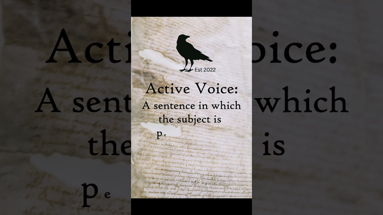 CAW Term of the Week - Active Voice