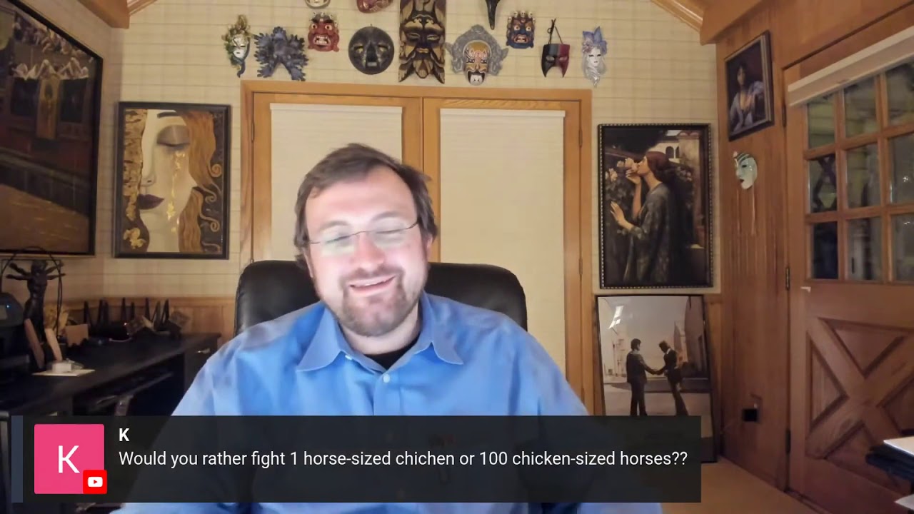 Charles Hoskinson on Would you rather fight One Horse sized Chicken or 100 Chicken sized Horses