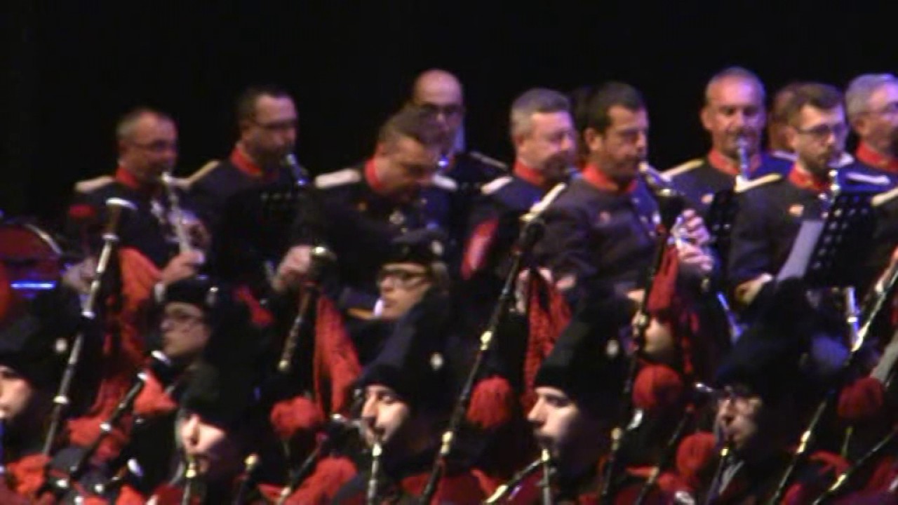 CONCIERTO DE LA  REAL BANDA REAL CON LA REAL BANDA DE GAITAS DE LA DIPUTACIÓN DE OURENSE