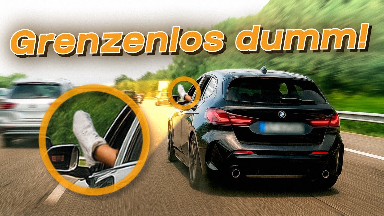 Auffahrunfall, Flasche an Auto öffnen und Wenden auf 4-spuriger Straße | 