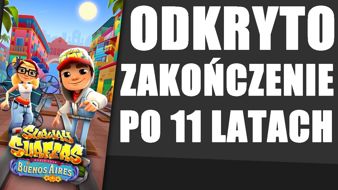 Odkryto zakończenie popularnej gry po 11 latach - Subway Surfers