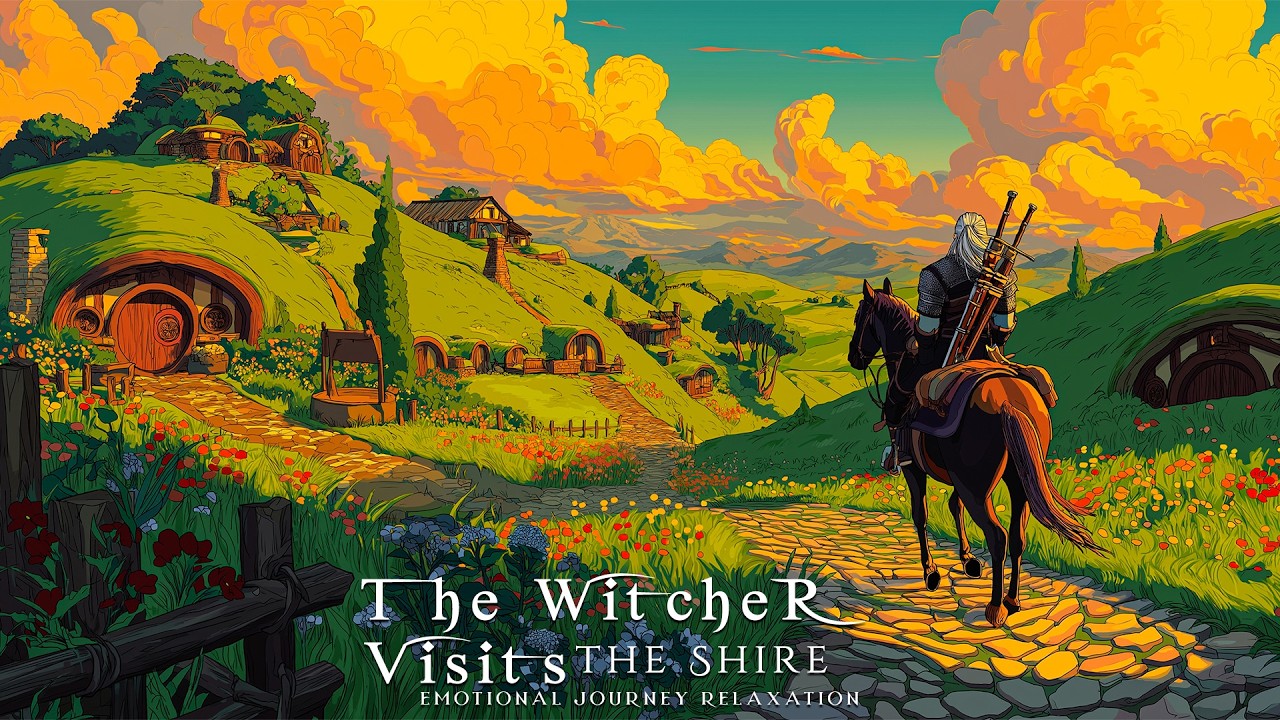 The Witcher Visits the Shire Peaceful Medieval Music | Emotional Journey, Relaxation Fantasy Escape