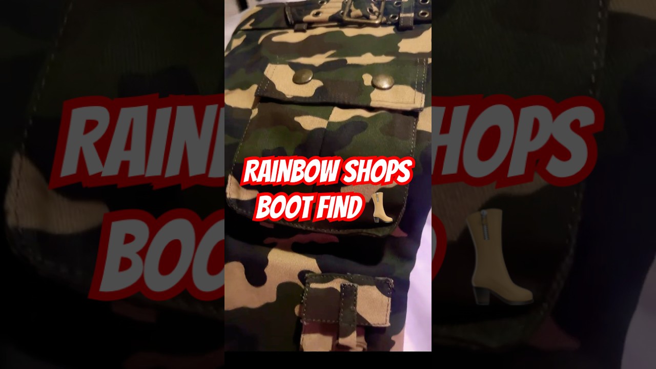 Rainbow shops online boot find for under 40 bucks ❄️ I loveeee 😍😍 