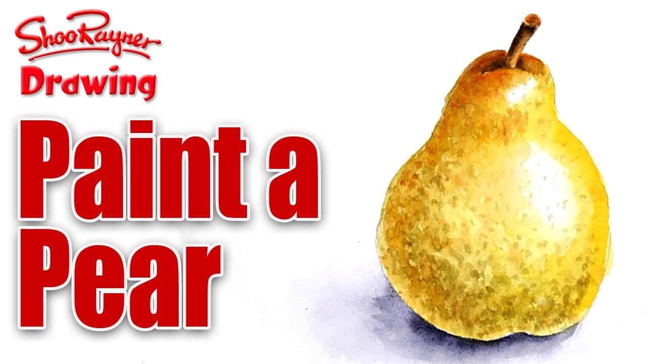 How to paint a Pear in Water Colour