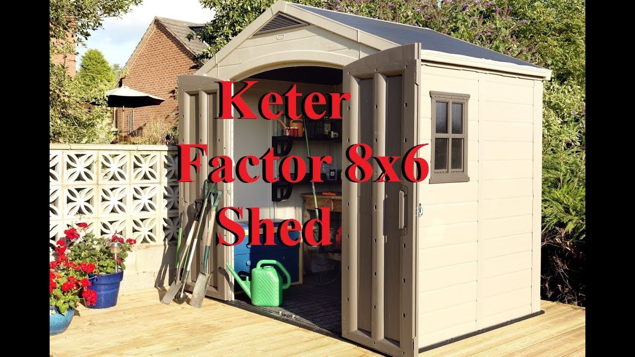 Keter Factor 8x6 Shed מחסן גינה פקטור כתר