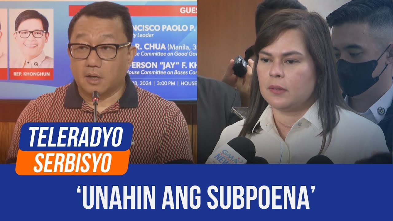 House cancels OVP budget probe tomorrow to give way for subpoena vs VP Duterte | (28 November 2024)