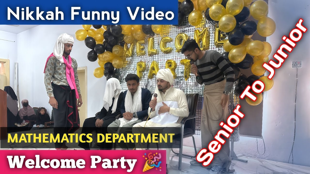 Nikkah Funny Video 🤣🤣. Welcome Party "Senior To Junior" On Mathematics Department In BGNU