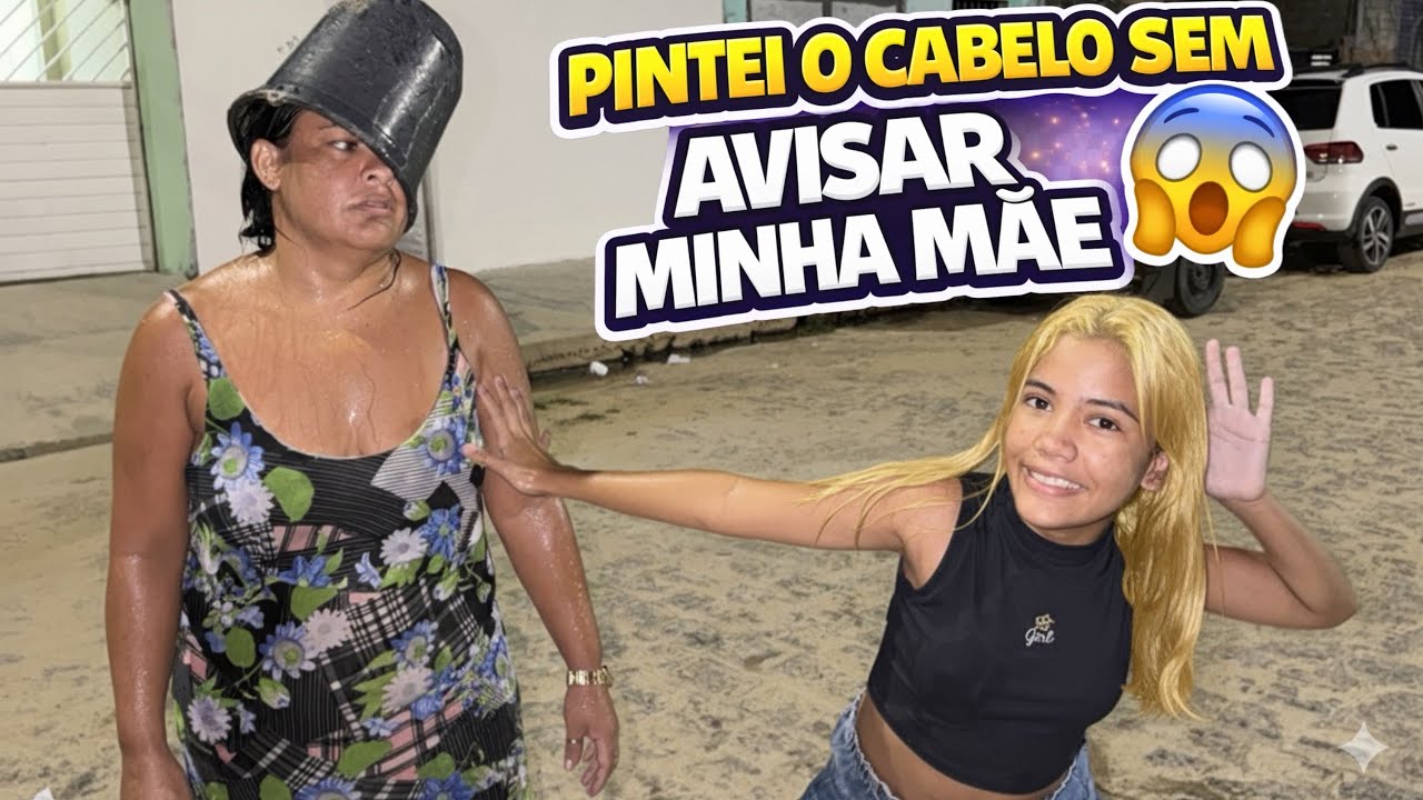 PINTEI O CABELO ESCONDIDO da minha mãe… DEU RUIM 😱