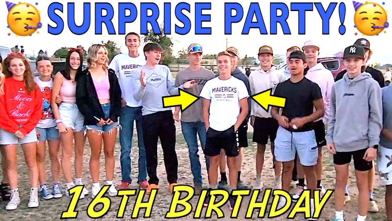 SURPRISE 16th BIRTHDAY PARTY at the DRIVE IN MOVIE with FRIENDS! 🎂🥳
