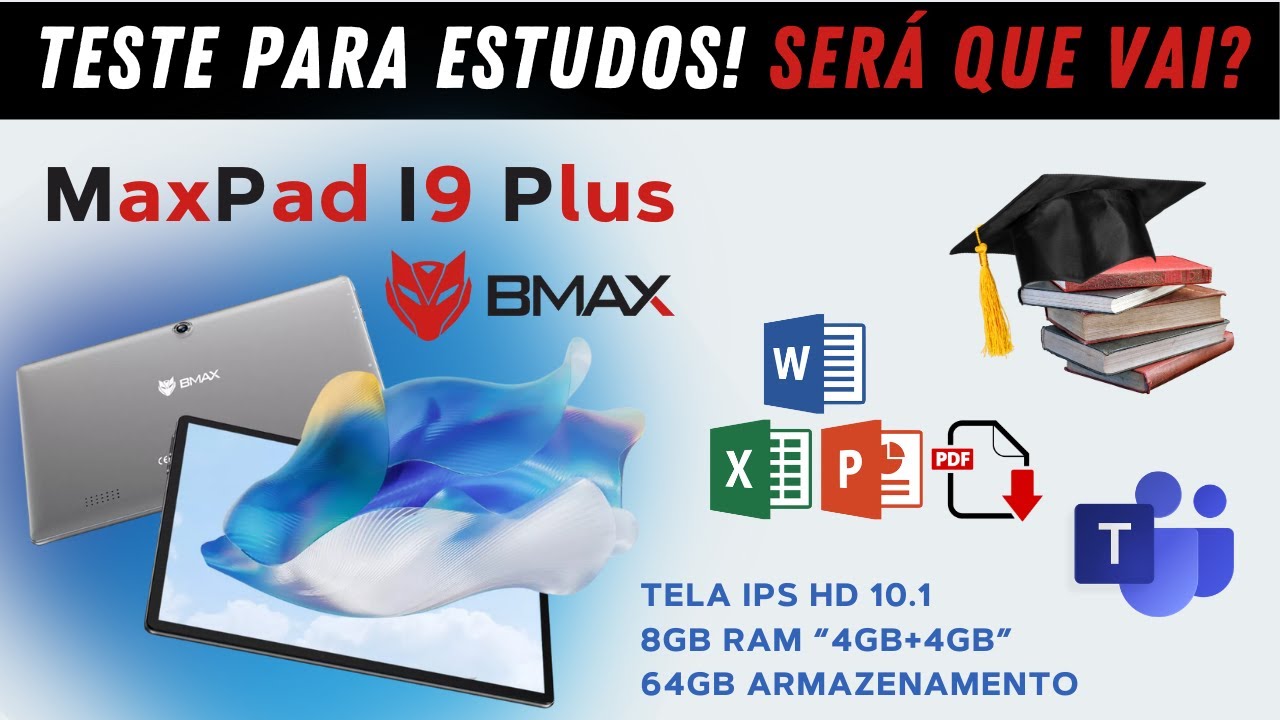 Teste para estudos! Tablet Bmax I9 Plus, d&aacute; para usar ele para estudar?