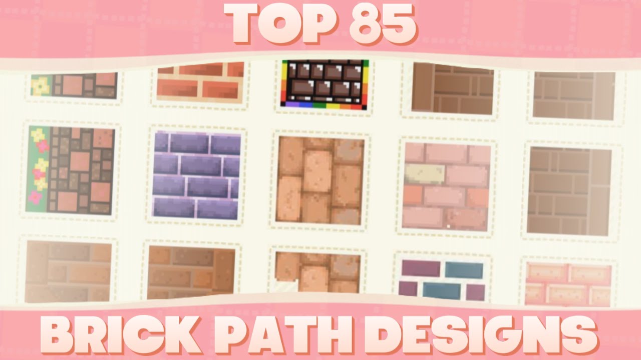 Top 85 Custom Brick Path Designs For Animal Crossing New Horizons!