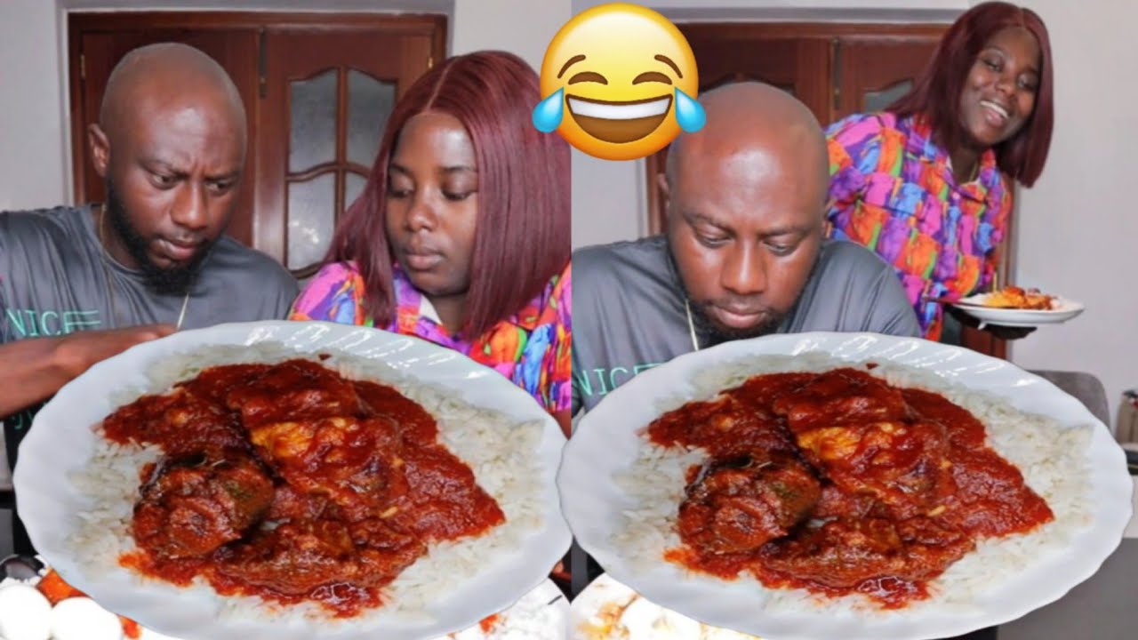 PRANK BACKFIRED ON HIM 🤣🤣 THIS IS KARMA | AFRICAN FOOD MUKBANG WHITE RICE AND STEW MUKBANG
