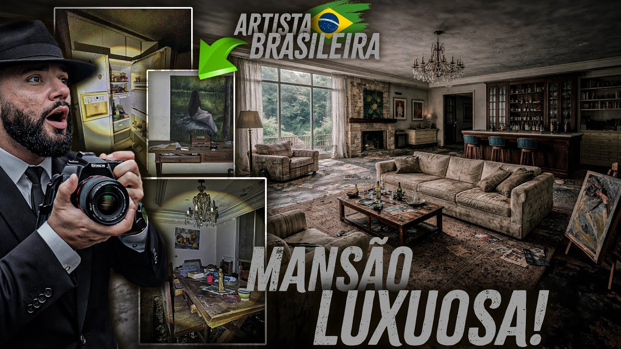 LUXUOSA MANS&Atilde;O DE ARTISTA MILION&Aacute;RIA ABANDONADA NA FLORESTA COM OBRAS DE ARTE E ITENS VALIOSOS!