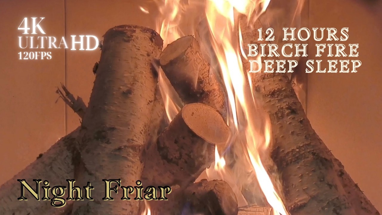 Fire Ritual 12 Hours Pure ASMR | Deep Sleep & Focus | Relaxing Fireplace | No Talking | 4K