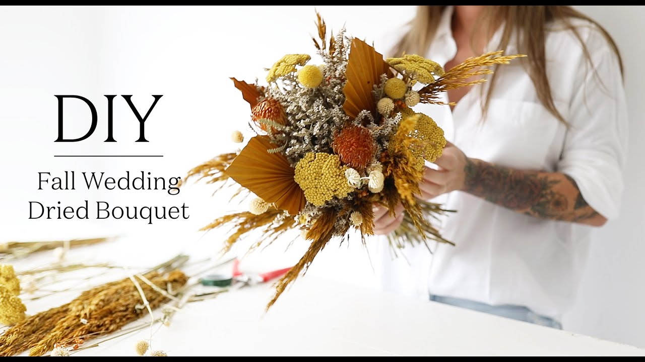 How to Make an Easy Dried Flower Bouquet