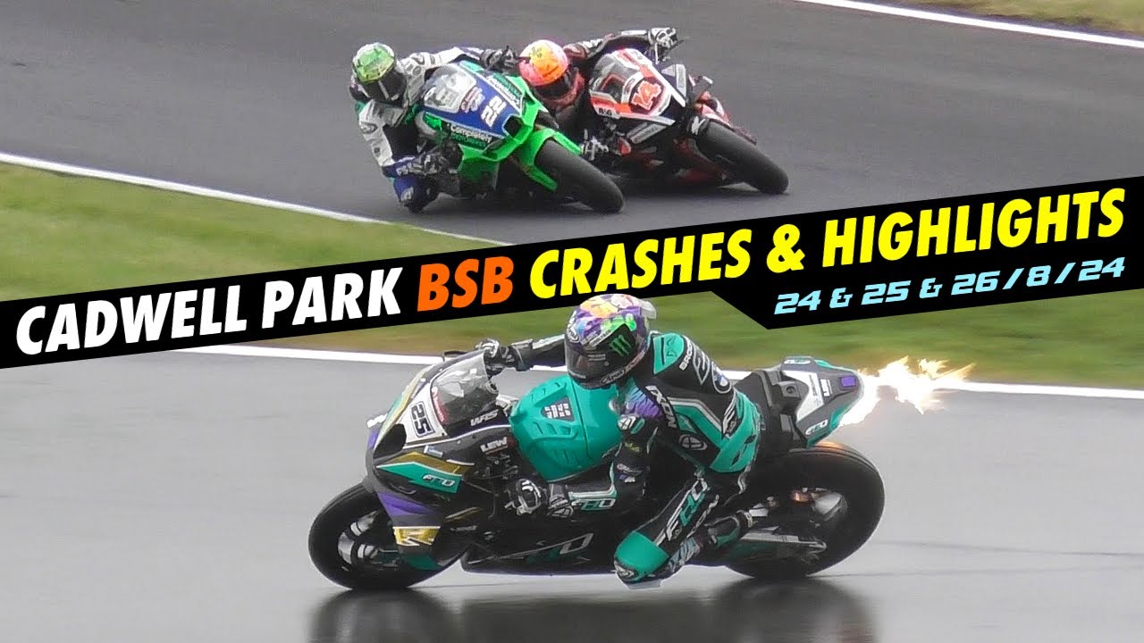 Cadwell Park Crashes, Highlights & Pure Sound, British Superbikes (BSB), 24/25/26/8/24