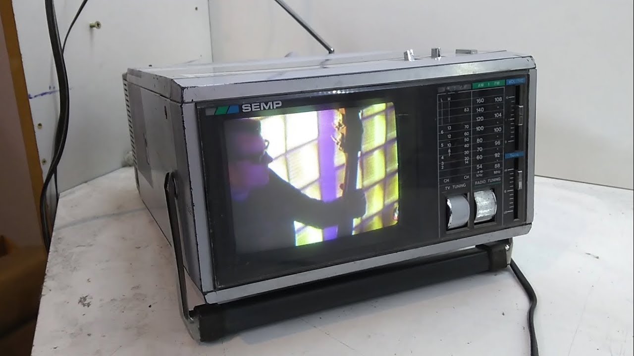 Mini TV  antiga SEMP TVC-6 Revisão na Sintonia