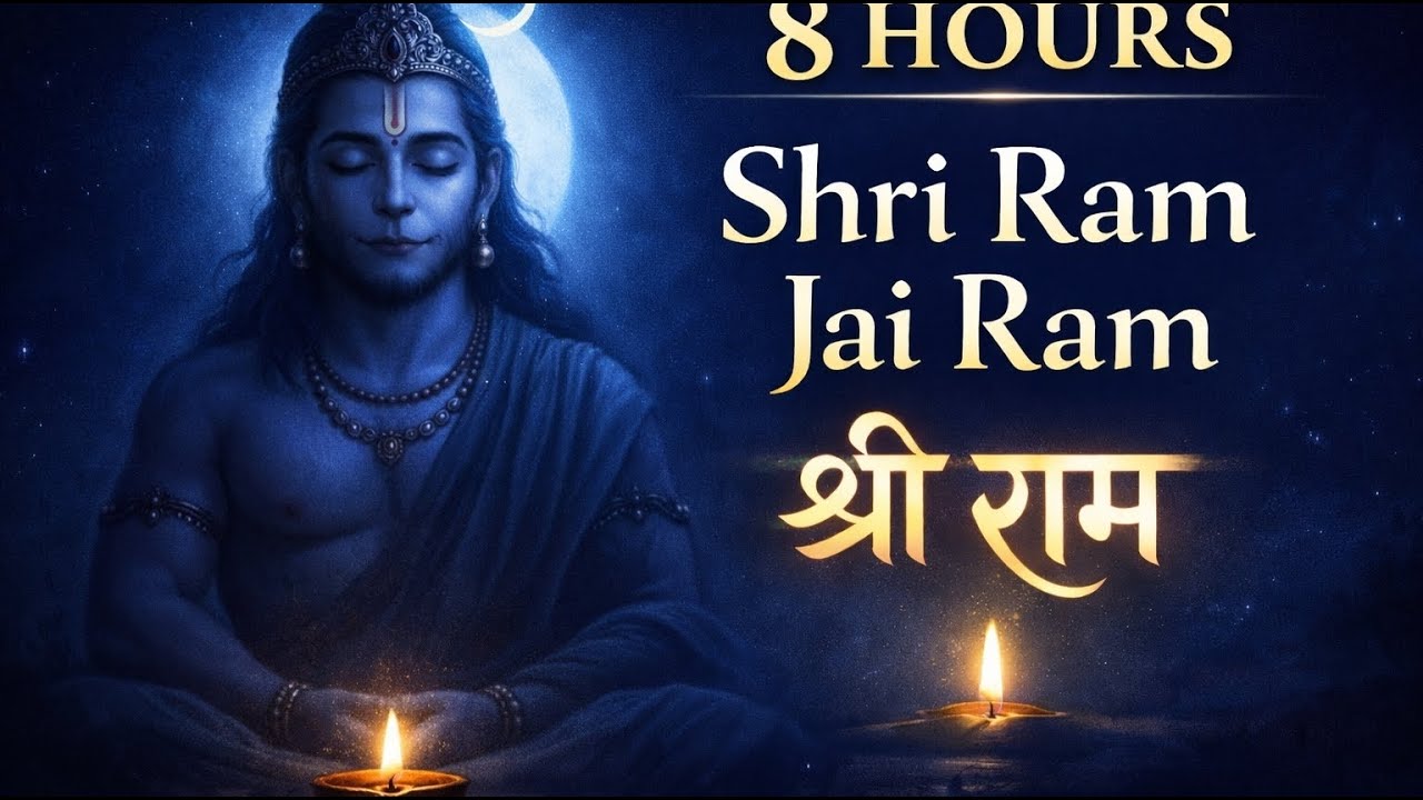 Shri Ram Jai Ram | Raag Bhairavi Night Chant | 8 Hours Deep Sleep Meditation