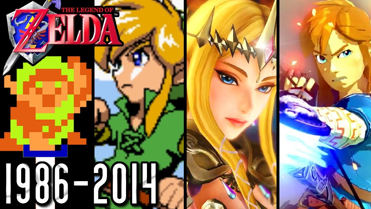 The Legend of Zelda ALL INTROS 1986-2014 (Wii U, GCN, N64, SNES, NES)