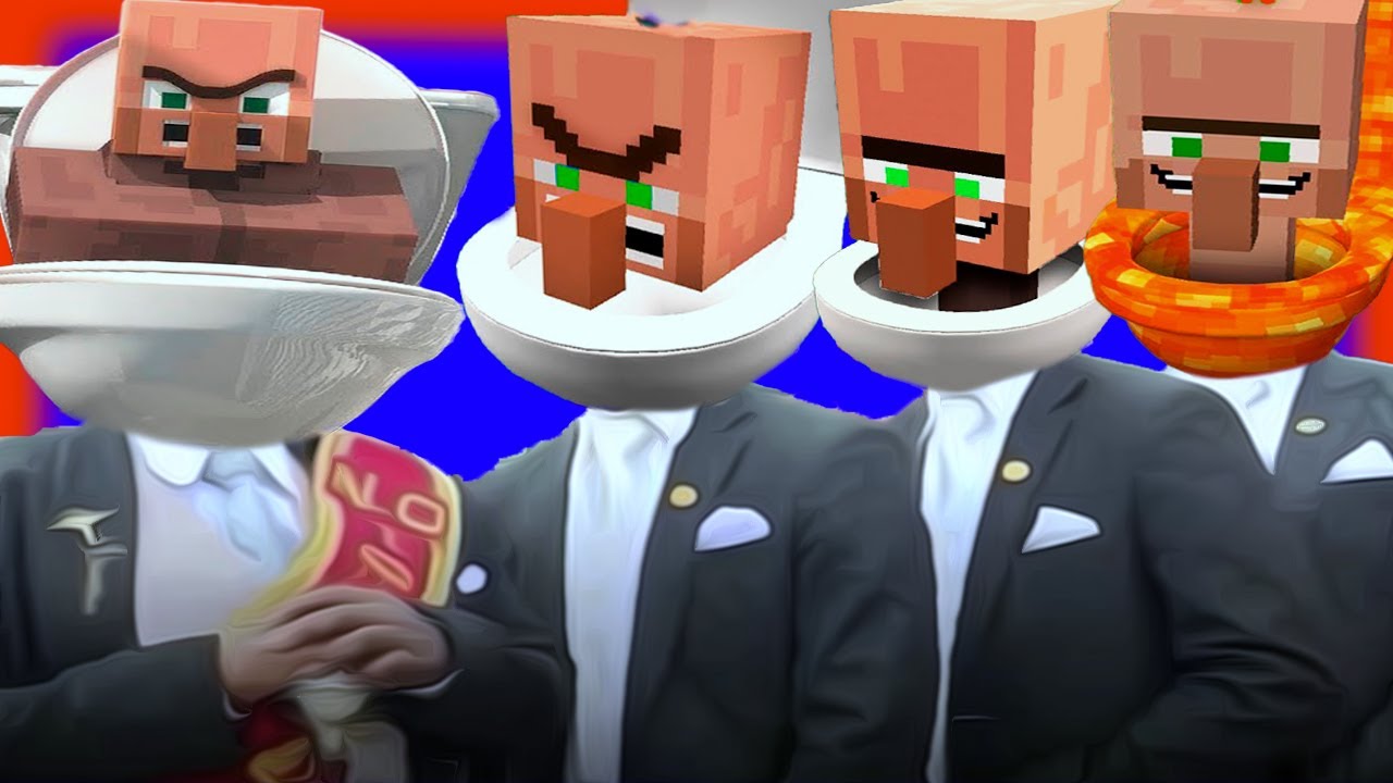 Skibidi Minecraft Villager 4 - Coffin Dance Meme (Remix)