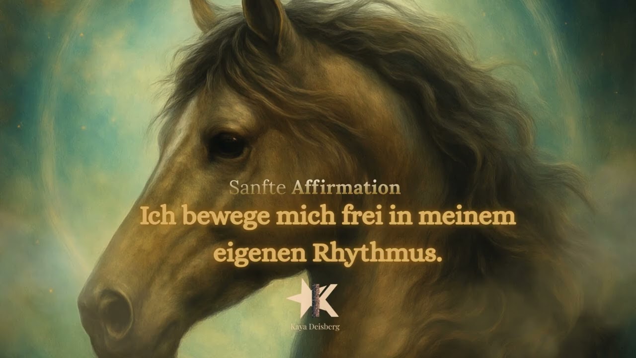 Ich bewege mich frei in meinem Rhythmus l Krafttier Pferd l Sanfte Affirmation l Kaya Deisberg